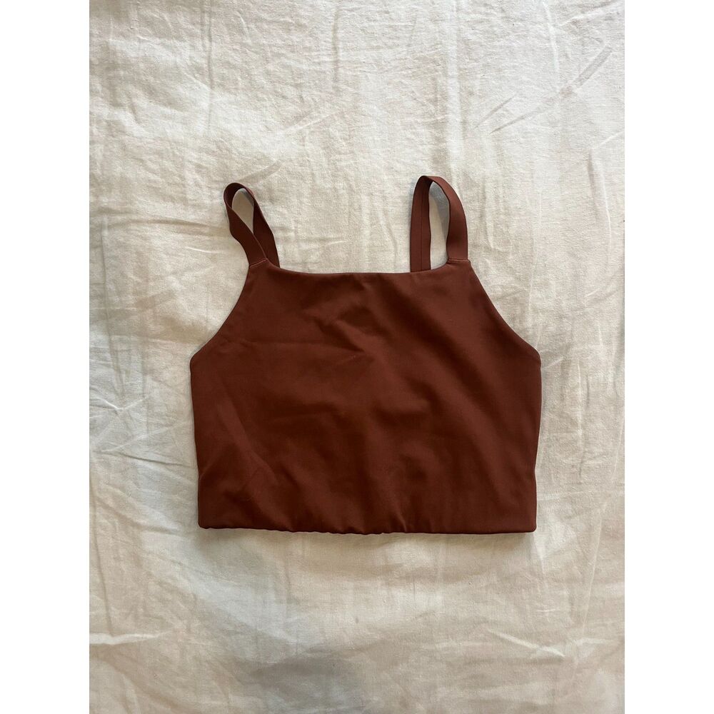 Girlfriend Collective Mia Bra in Cocoa - sz small